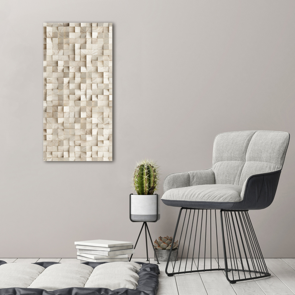 Acrylic wall art Wooden cubes