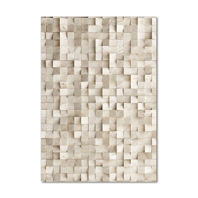 Acrylic wall art Wooden cubes