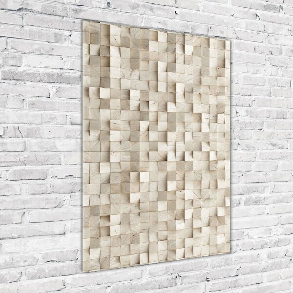 Acrylic wall art Wooden cubes