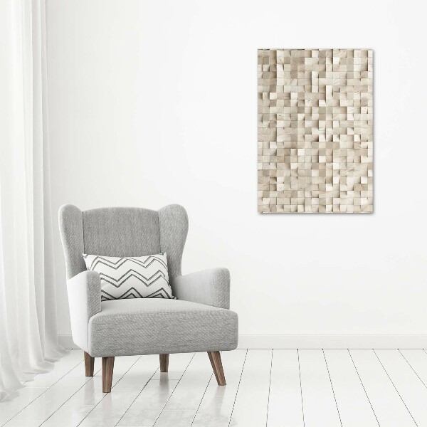 Acrylic wall art Wooden cubes