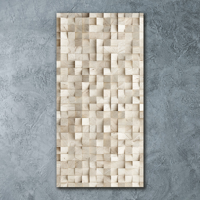 Acrylic wall art Wooden cubes