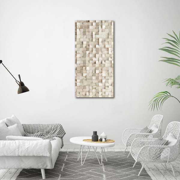 Acrylic wall art Wooden cubes