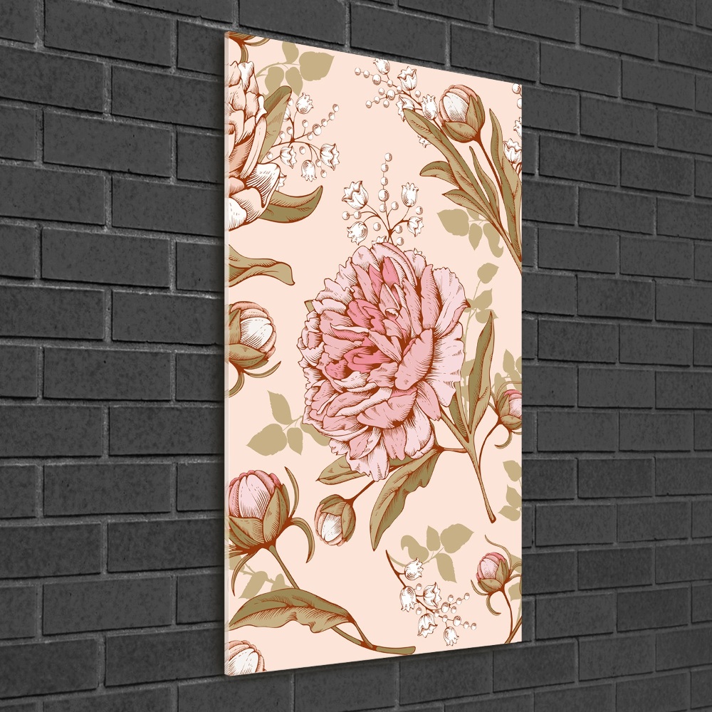 Print on acrylic glass Peonies