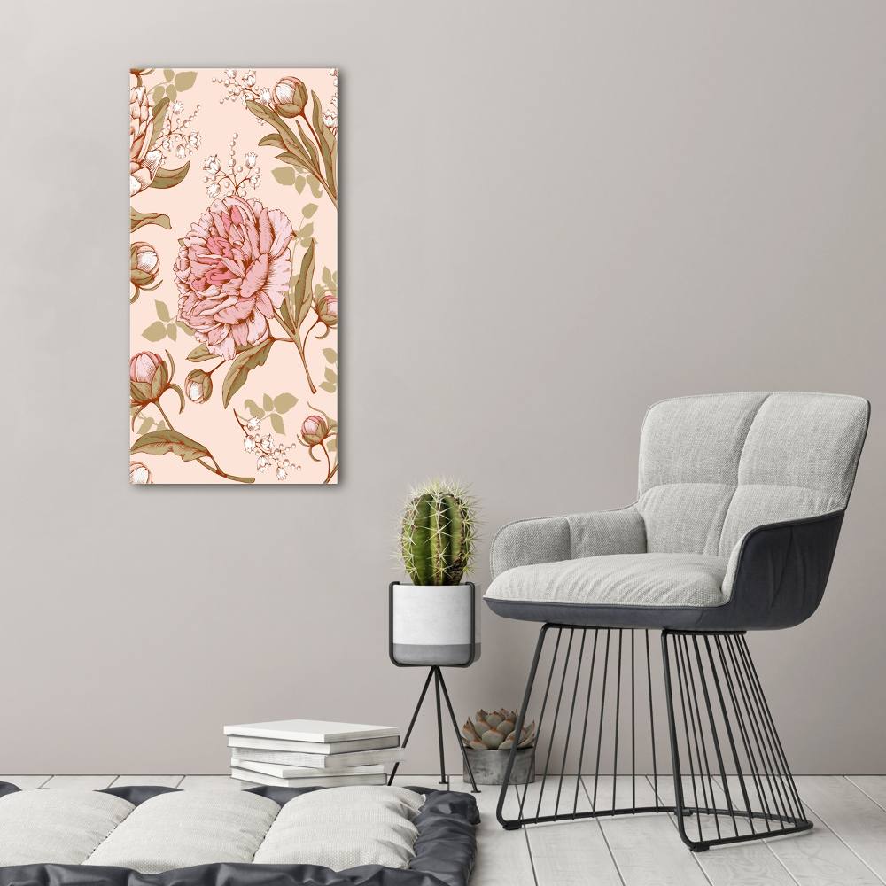 Print on acrylic glass Peonies