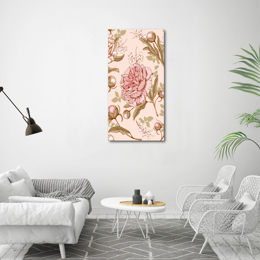 Print on acrylic glass Peonies