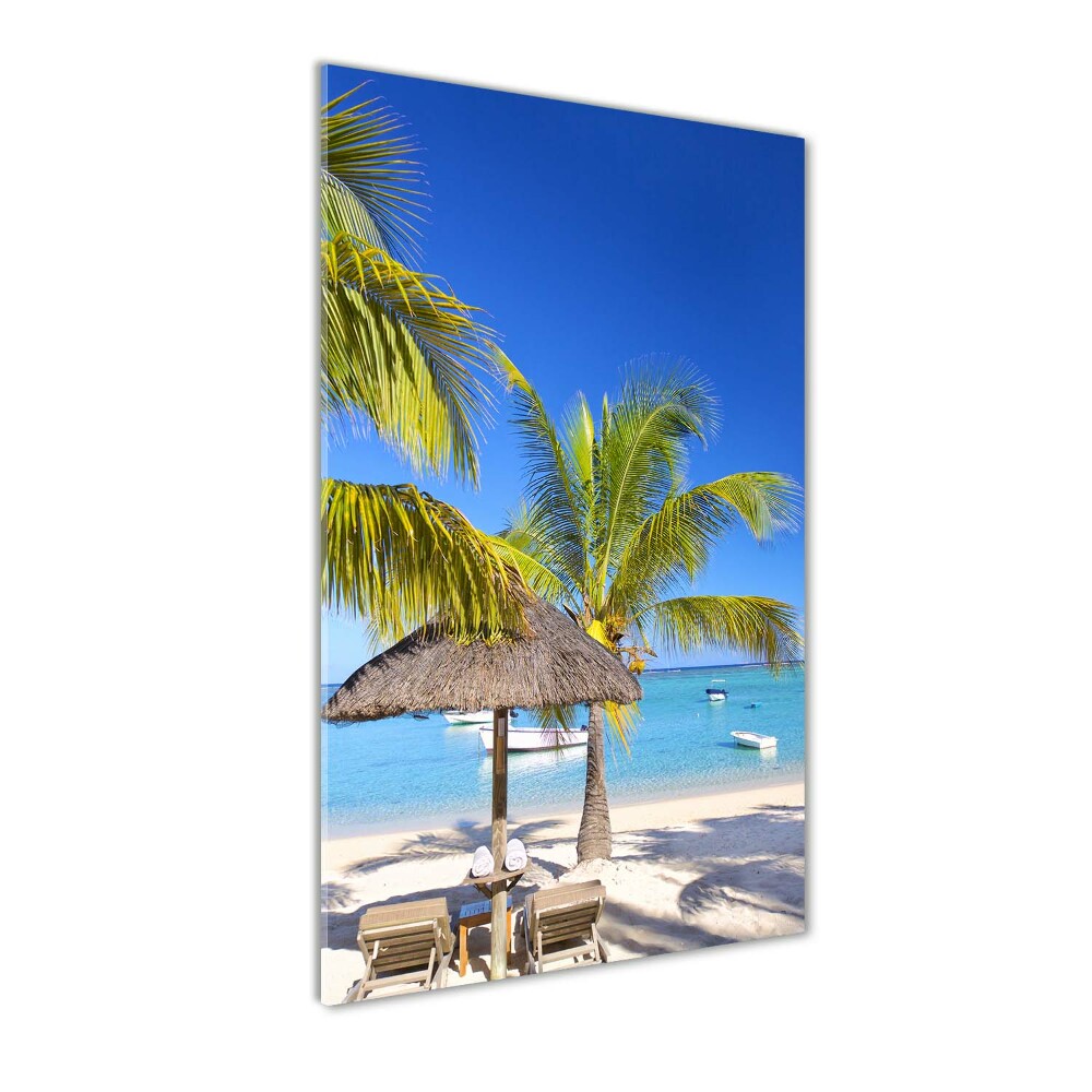 Acrylic wall art Tropical beach