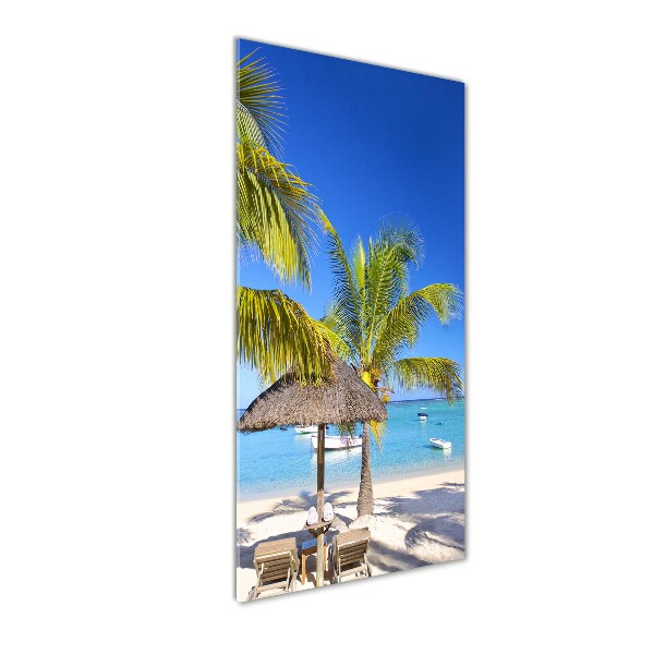 Acrylic wall art Tropical beach