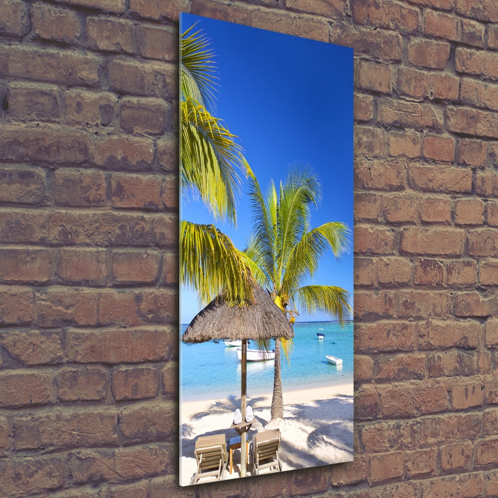 Acrylic wall art Tropical beach