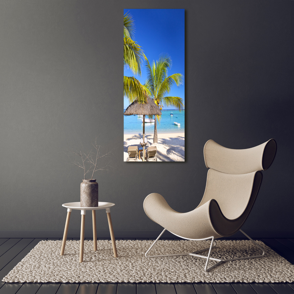 Acrylic wall art Tropical beach