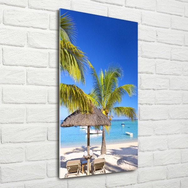 Acrylic wall art Tropical beach