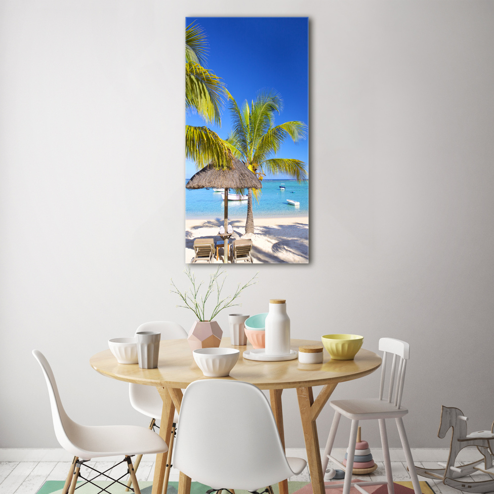 Acrylic wall art Tropical beach