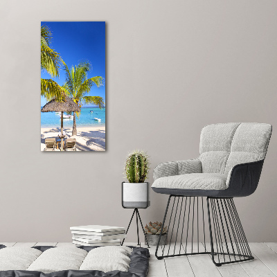 Acrylic wall art Tropical beach