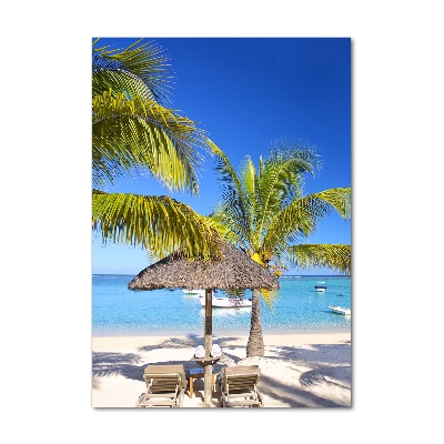 Acrylic wall art Tropical beach