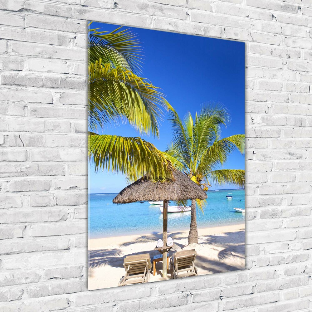 Acrylic wall art Tropical beach