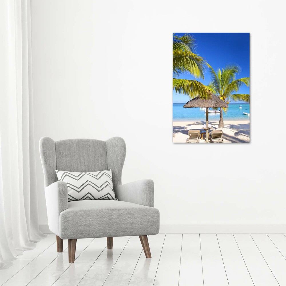 Acrylic wall art Tropical beach