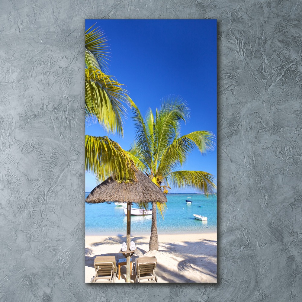 Acrylic wall art Tropical beach