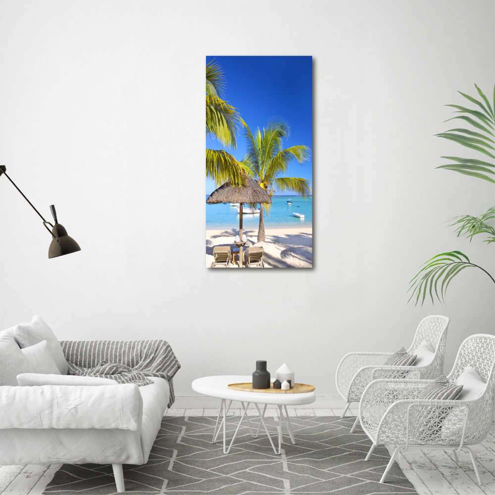 Acrylic wall art Tropical beach