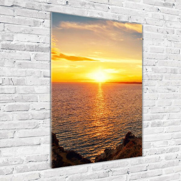 Wall art acrylic Sunset sea