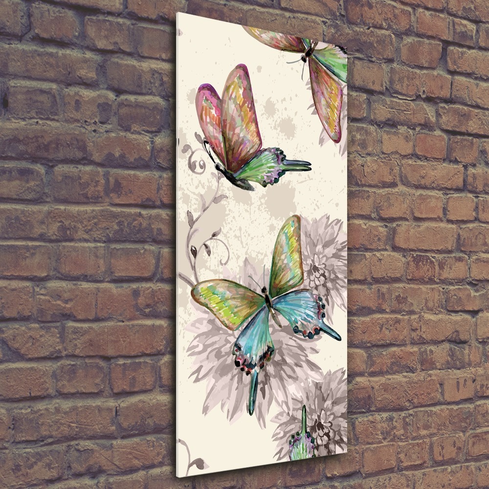 Print on acrylic Colorful butterflies