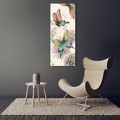 Print on acrylic Colorful butterflies