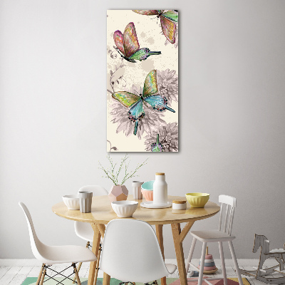 Print on acrylic Colorful butterflies