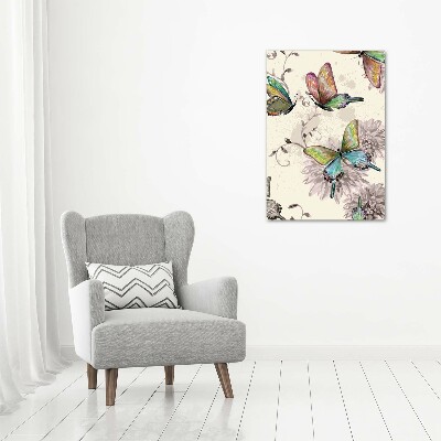 Print on acrylic Colorful butterflies