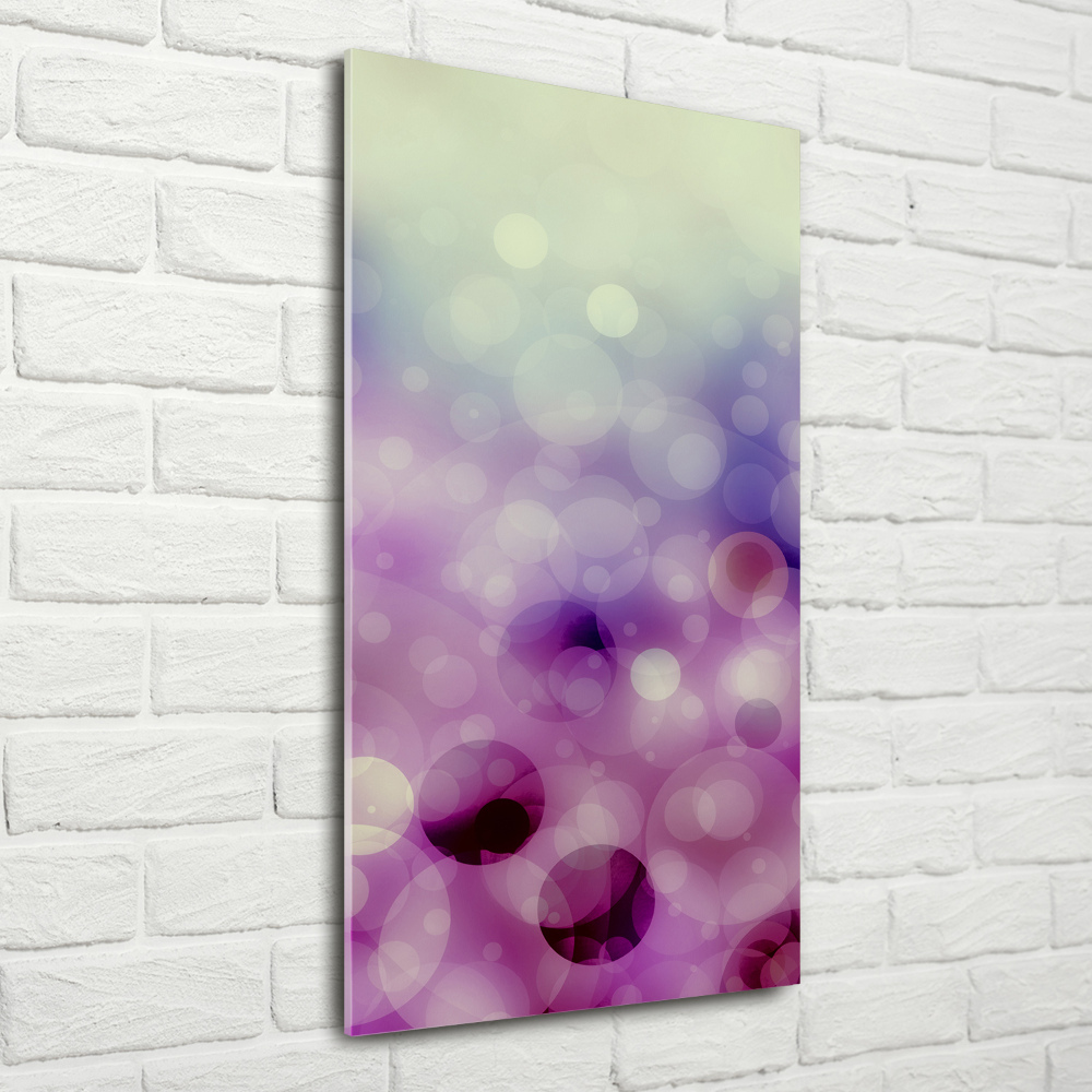 Acrylic wall art Purple wheels