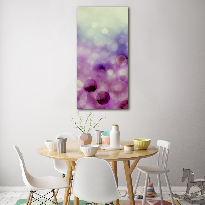 Acrylic wall art Purple wheels