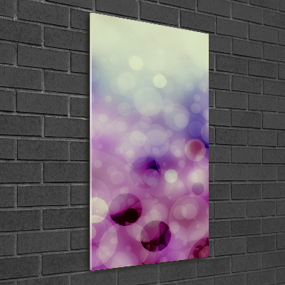 Acrylic wall art Purple wheels