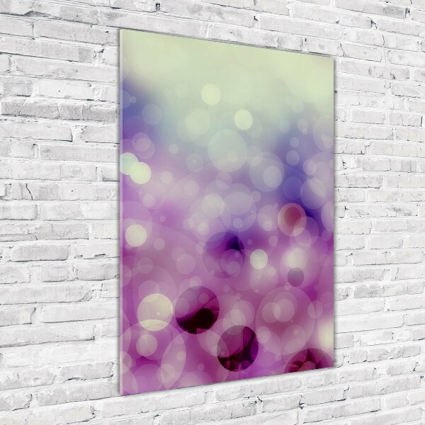 Acrylic wall art Purple wheels