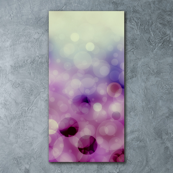 Acrylic wall art Purple wheels