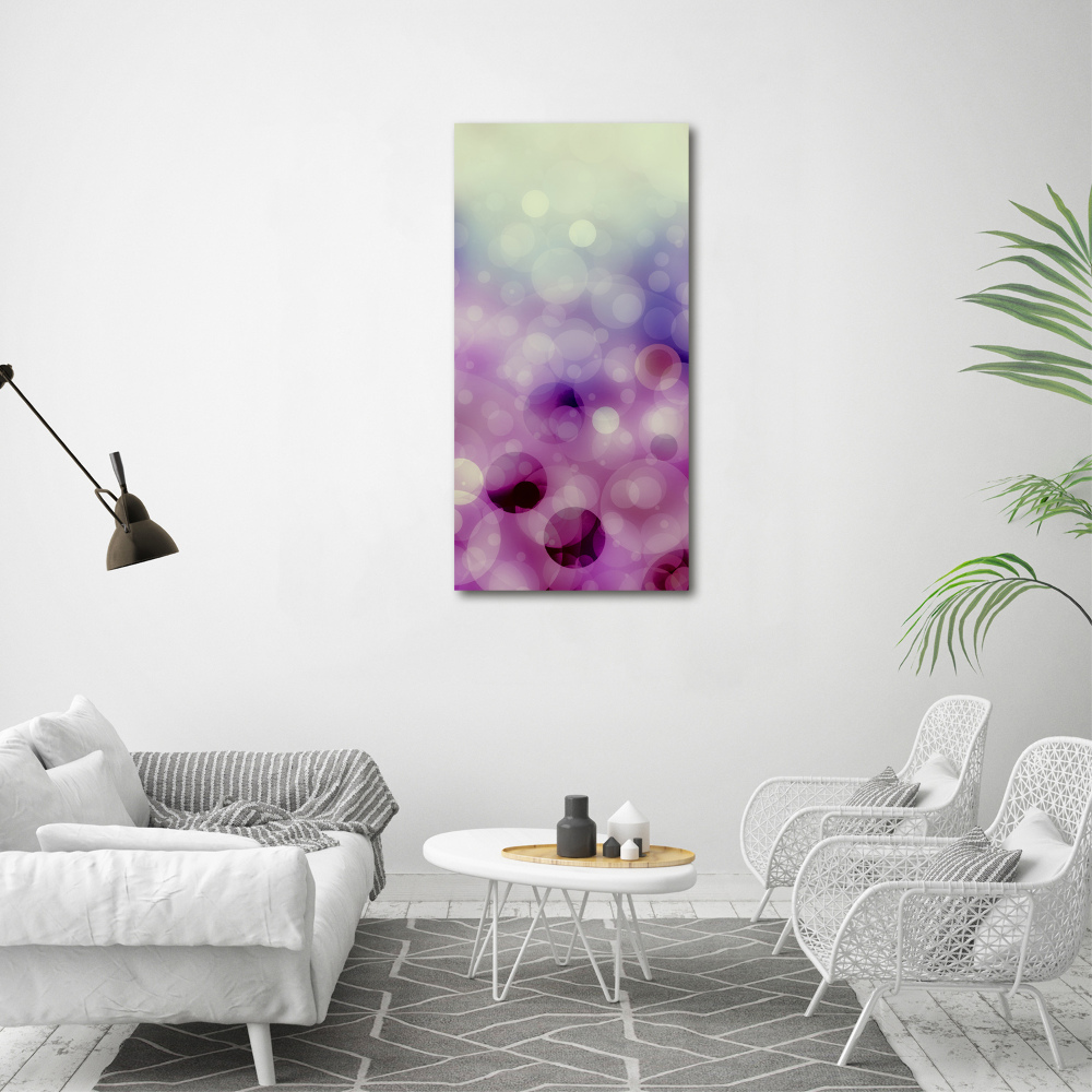 Acrylic wall art Purple wheels