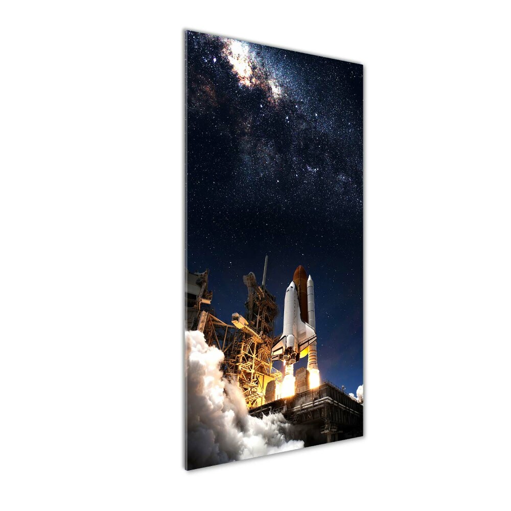 Print on acrylic glass Starting rocket