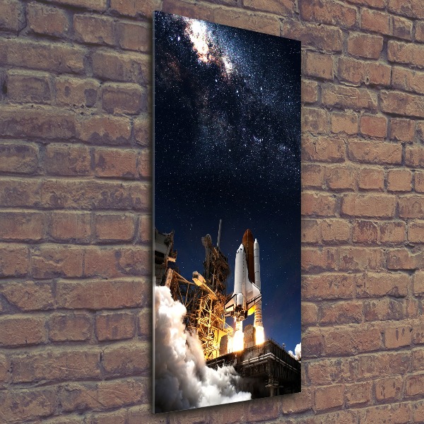 Print on acrylic glass Starting rocket