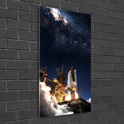 Print on acrylic glass Starting rocket