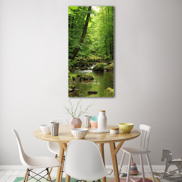 Print on acrylic River in the forest