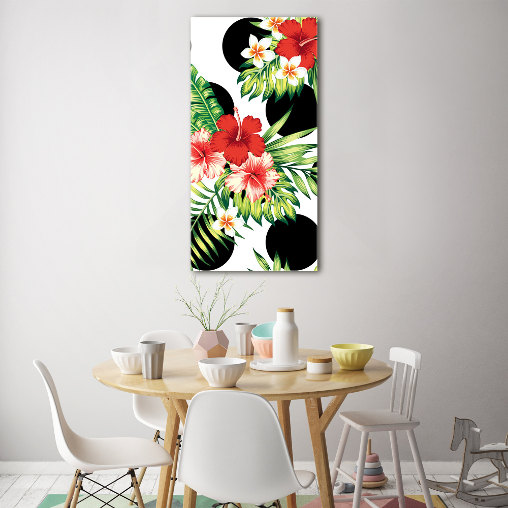 Print on acrylic Hawaiian pattern