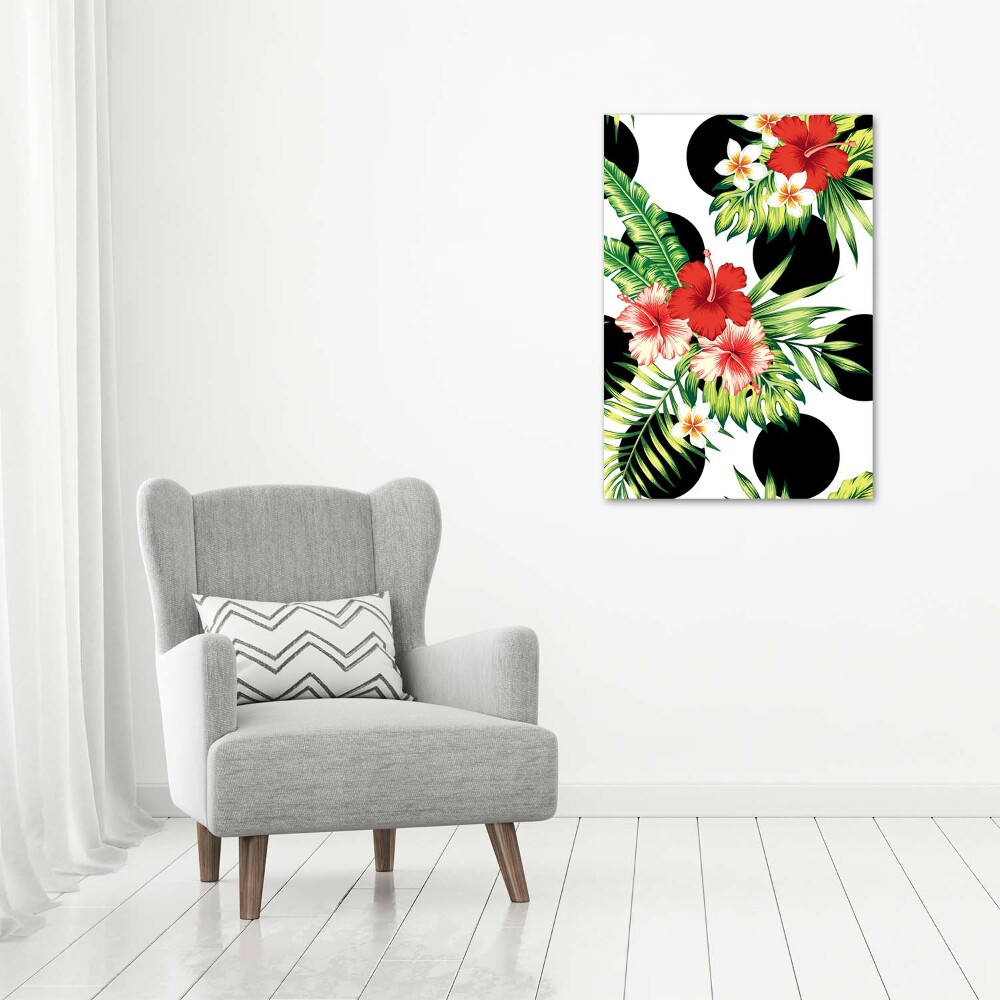 Print on acrylic Hawaiian pattern