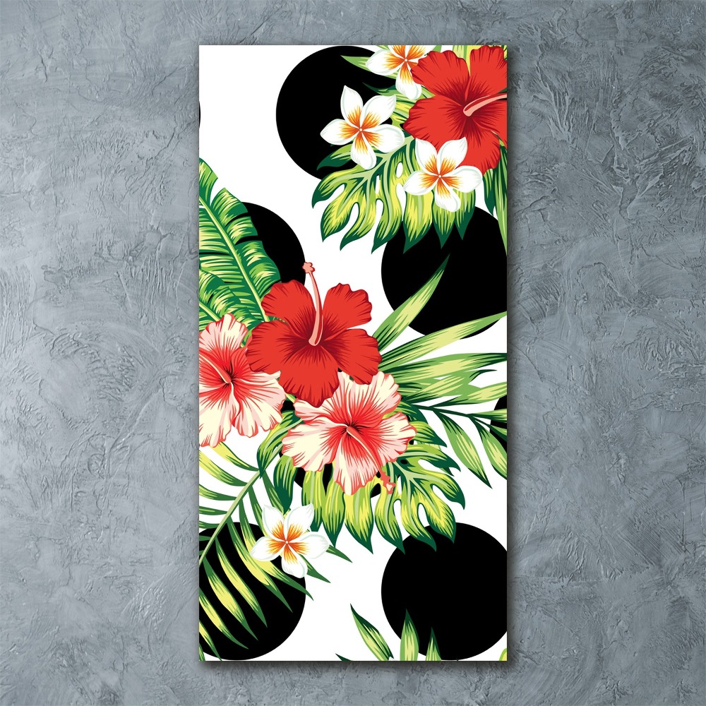 Print on acrylic Hawaiian pattern