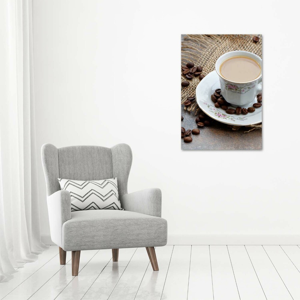 Print on acrylic glass Coffee and heart