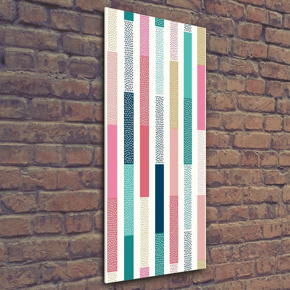 Acrylic wall art Colorful stripes