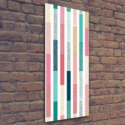 Acrylic wall art Colorful stripes