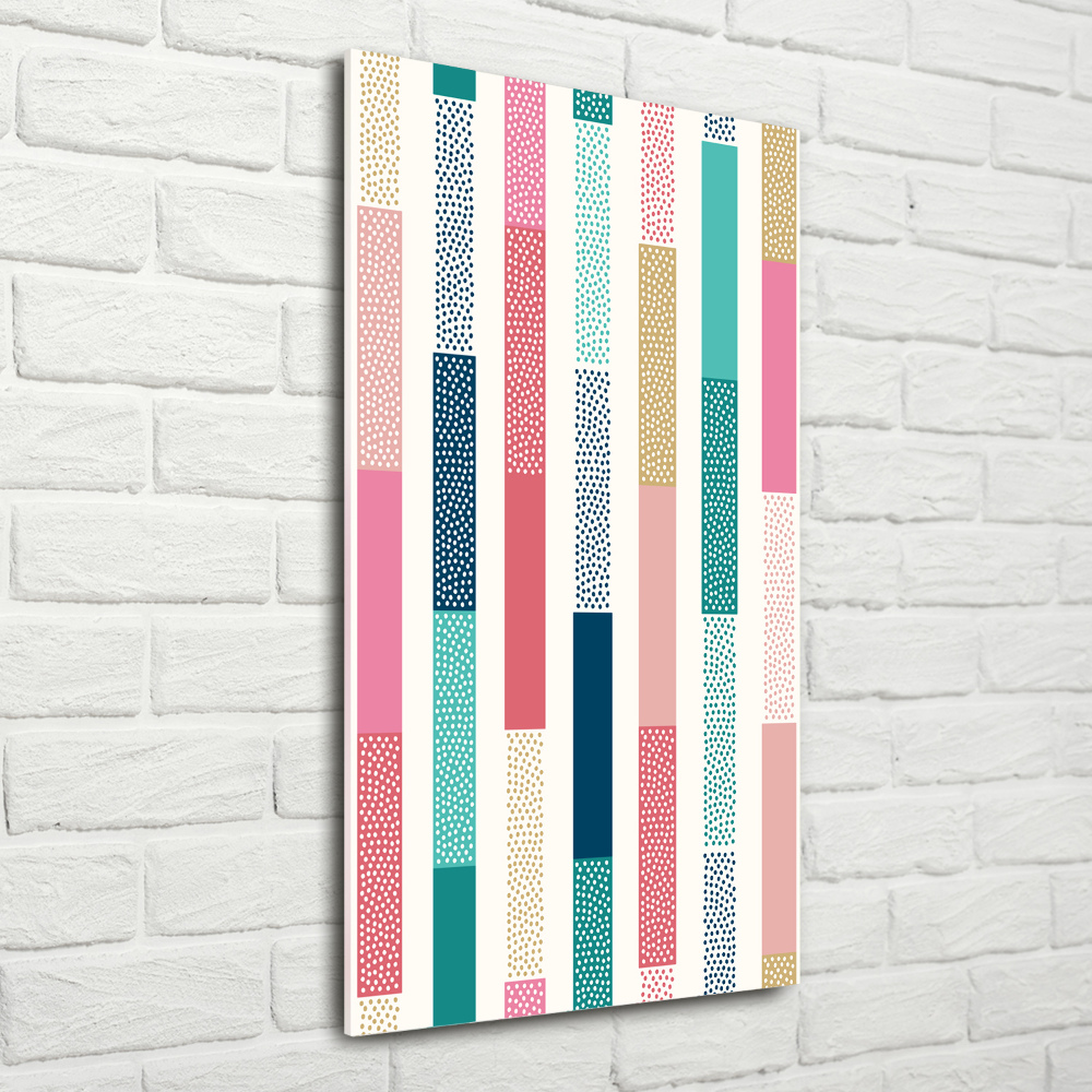 Acrylic wall art Colorful stripes