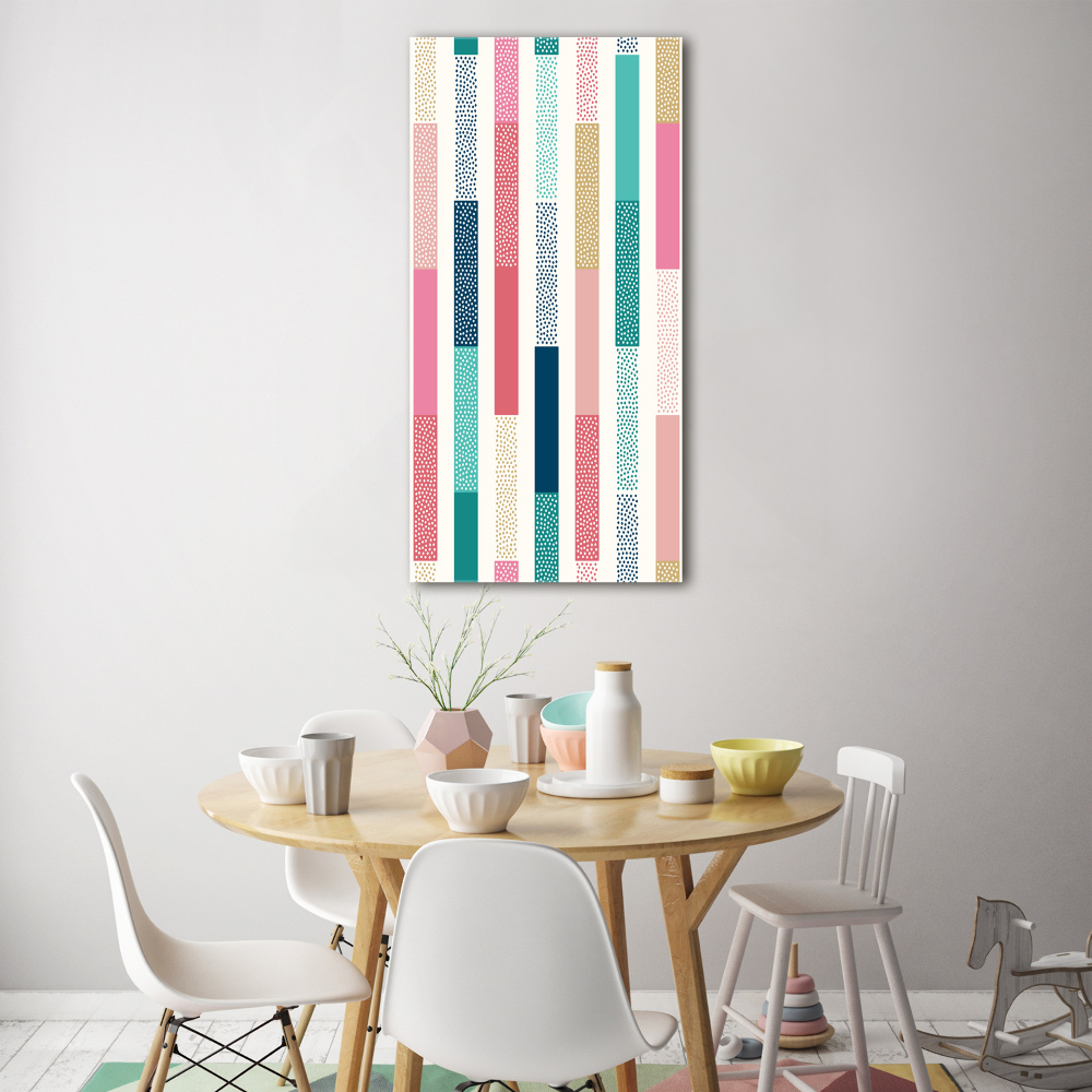 Acrylic wall art Colorful stripes