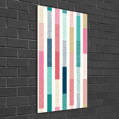 Acrylic wall art Colorful stripes