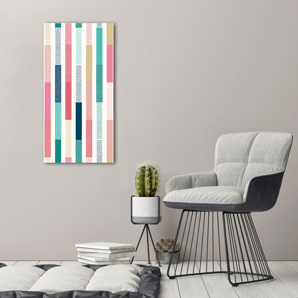 Acrylic wall art Colorful stripes