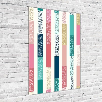 Acrylic wall art Colorful stripes