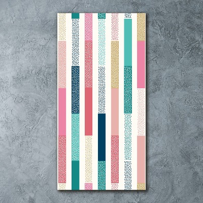 Acrylic wall art Colorful stripes