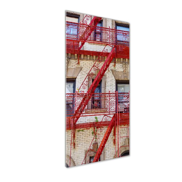 Wall art acrylic Italian tenement house