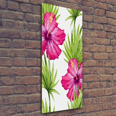 Print on acrylic Hawaiian pattern